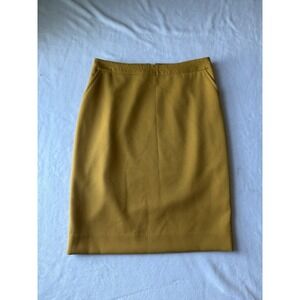 NEW The Limited Mustard skirt pencil straight‎ 4 Womens business